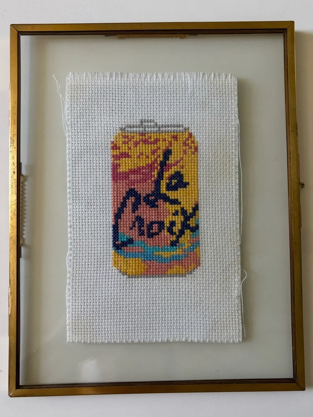 La Croix Pamplemousse Cross Stitch